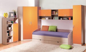 Модульная детская Лотос Оранжевый (Боровичи-мебель)